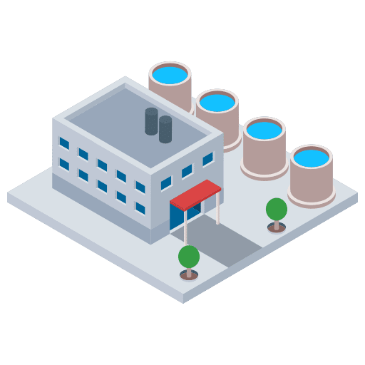 Company industry enterprise office building icon