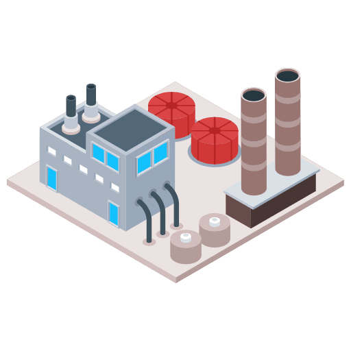 Factory milling machine construction and tools electronics icon