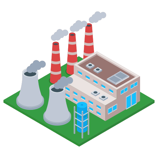 Oil refininery industry oil refininery industrial icon