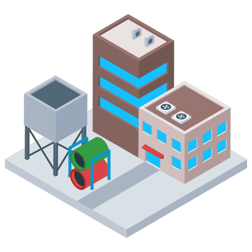 Industry buildings industrial industry icon