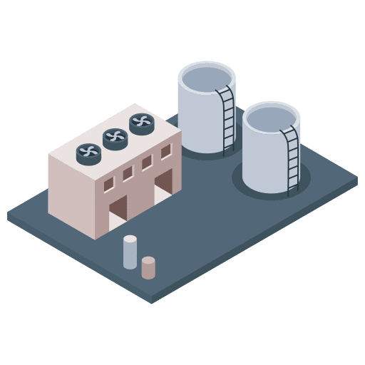 Oil refininery fuel energy oilfield icon
