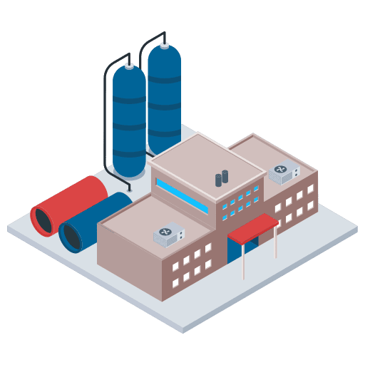 Power generation buildings plant power icon