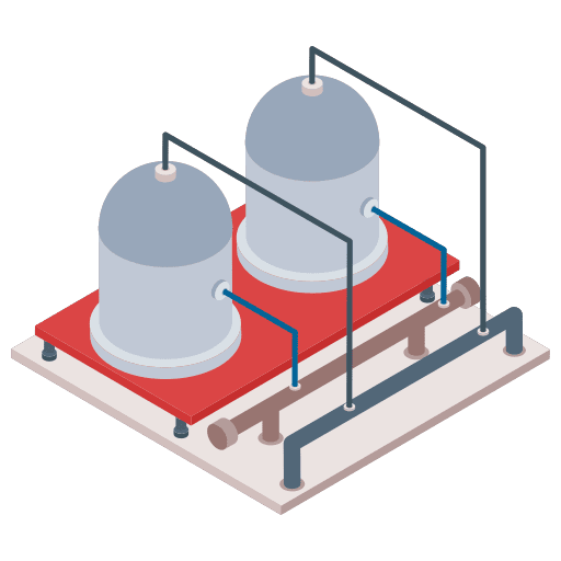 Power plant buildings factory industrial icon