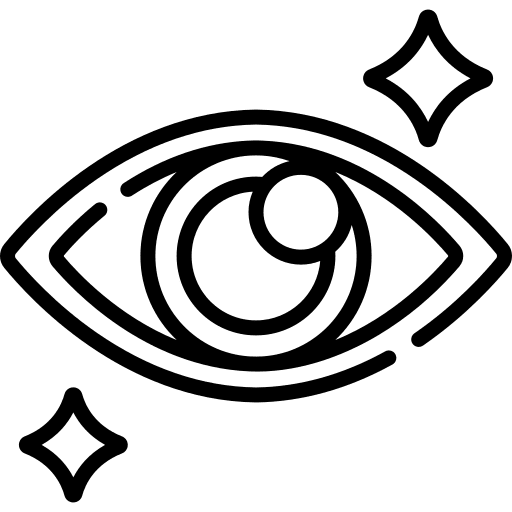 Eye care healthcare and medical eye care view icon