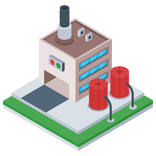 Factory power plant power generation icon