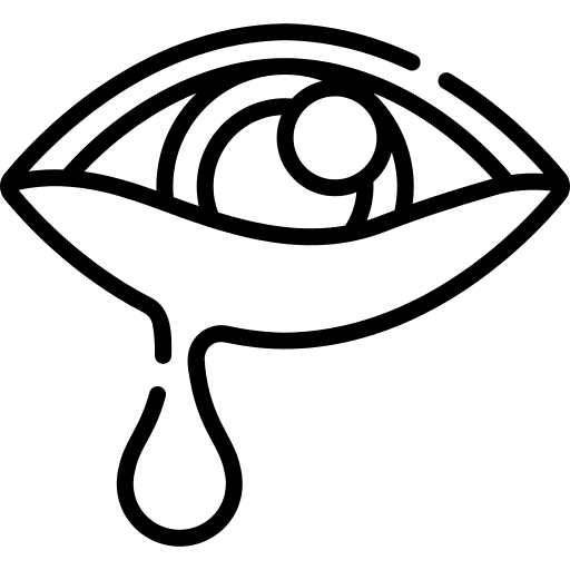 Watery eyes tear eyes healthcare and medical icon