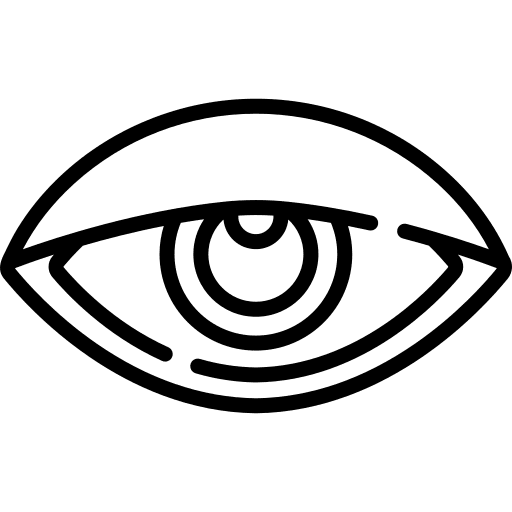 Irritation optical allergy organ icon