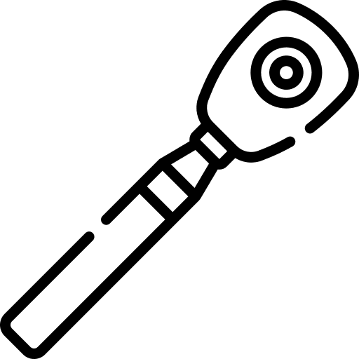 Ophtalmoscope healthcare and medical healthcare ophtalmoscope icon