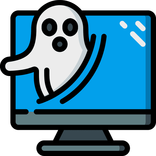 Computer computer halloween ghost icon