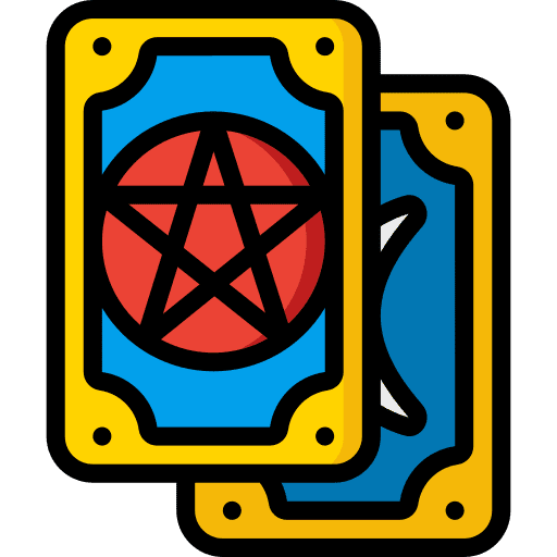 Tarot horoscope card entertainment icon