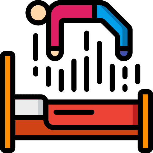 Bed halloween bed flying icon