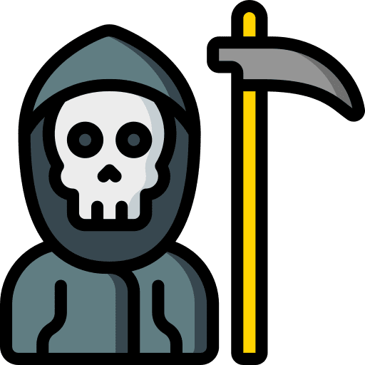 Grim reaper character grim reaper death icon