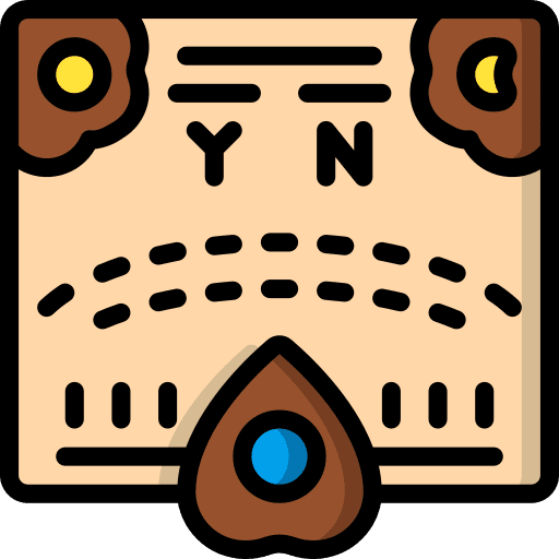 Ouija board communication spirit board talking icon