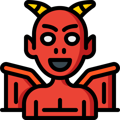 Demon satan halloween spooky icon