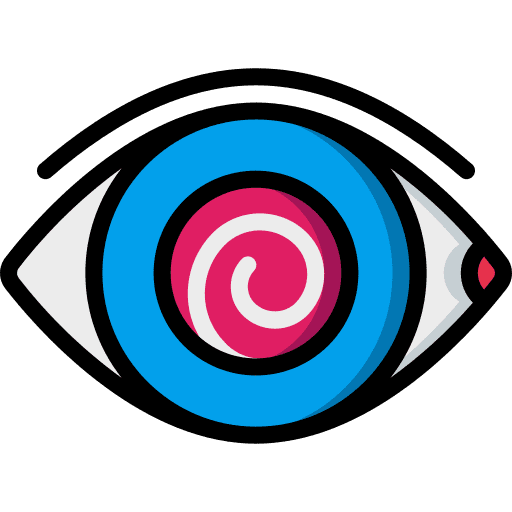 Eye swirl halloween spiral icon