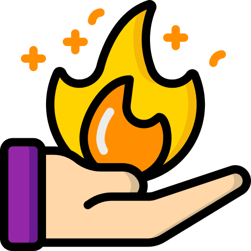 Fire halloween magic powers icon