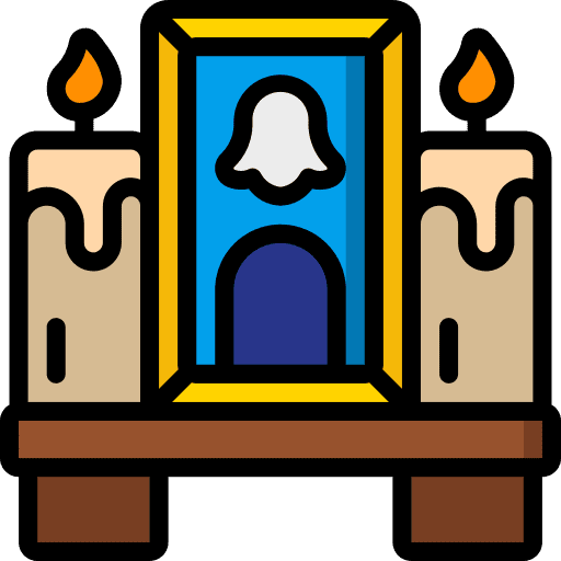 Shrine religions candle faith icon