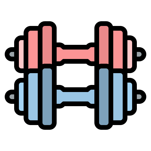 Dumbbells gym diet dumbbells icon