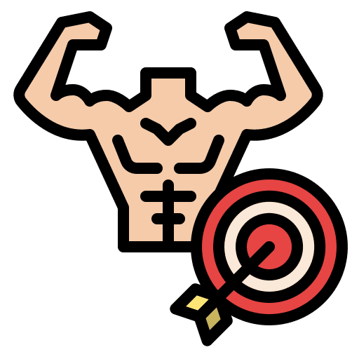 Goal diet strenght goal icon