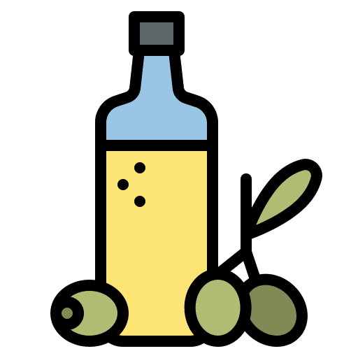 Olive oil diet organic vegetarian icon