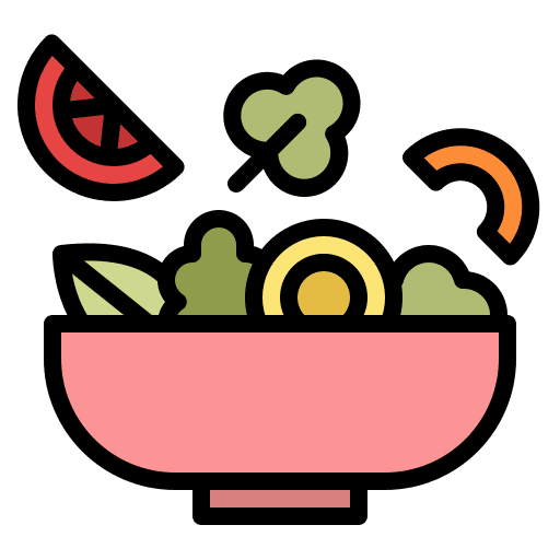 Salad fitness healthy food food icon