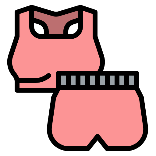 Woman clothes health wellness excercise icon