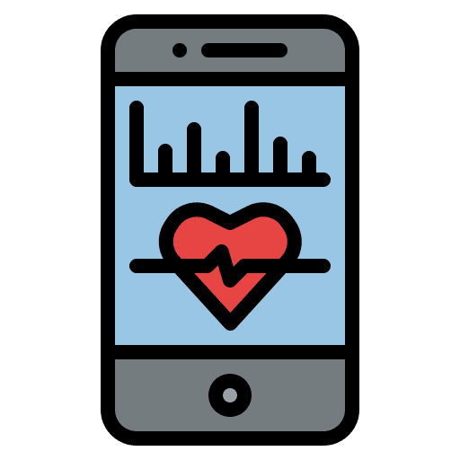 Application healthy diet exercise icon