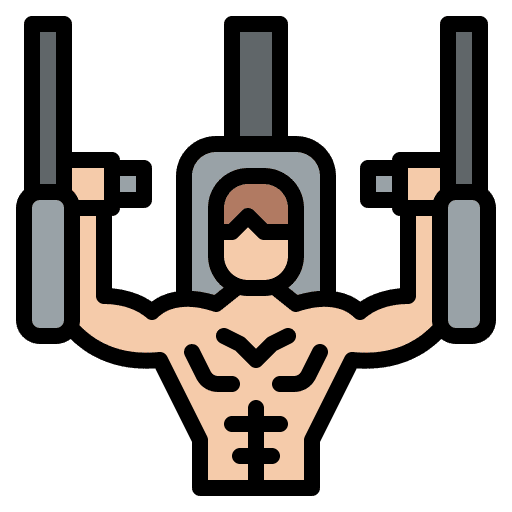 Fitness strong sports and competition diet icon