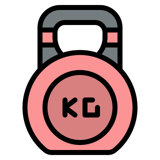 Kettlebell weight sports and competition kettlebell icon