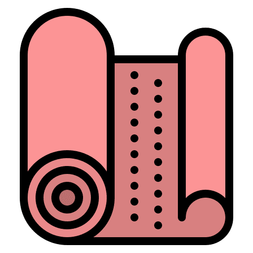 Yoga mat yoga mat wellness fitness icon