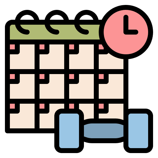 Schedule healthy fitness health icon
