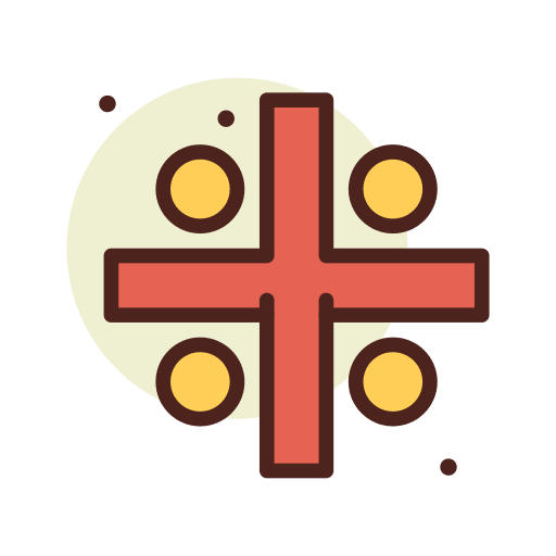 Cross plus add cross icon