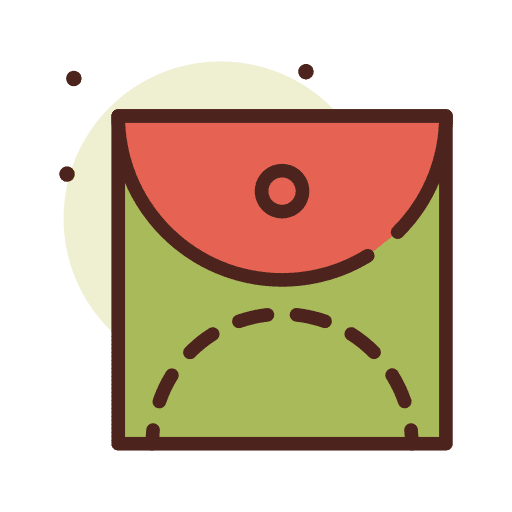 Envelope seal communications interface icon