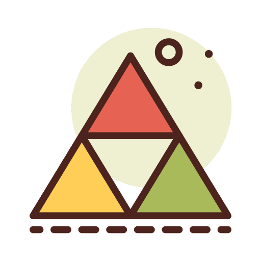 Triangles symbols triangles unite icon