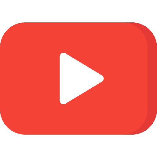Youtube streaming logotype social media icon