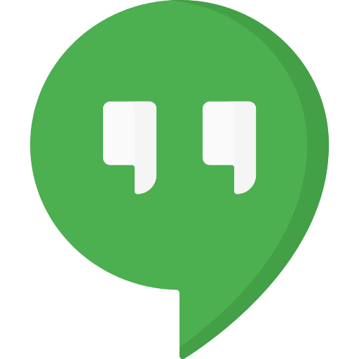 Google hangouts logotype social media hangouts icon
