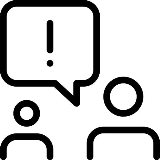 Alert triangle exclamation mark complaint icon