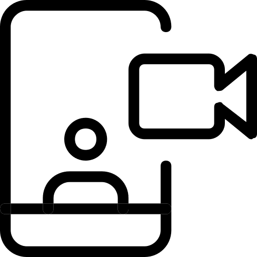 Video call communication communications smartphone icon