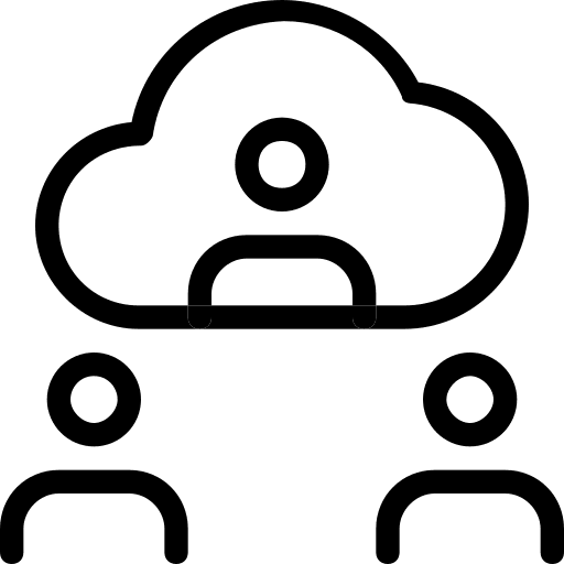 Business and finance meeting cloud business and finance icon