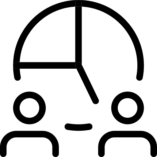 Businessman professions and jobs business pie chart icon