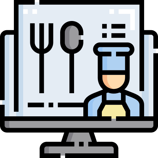 Food radio tutorial technology icon