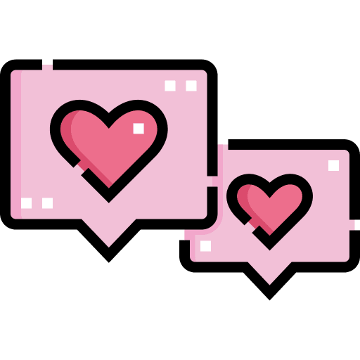 Love love rating feedback icon