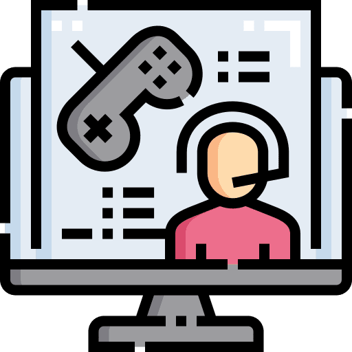 Videogame technology start controller icon