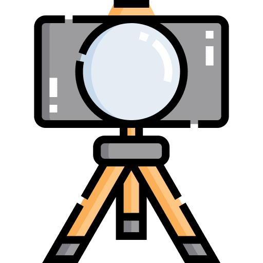 Camera electronics vlogger entertainment icon