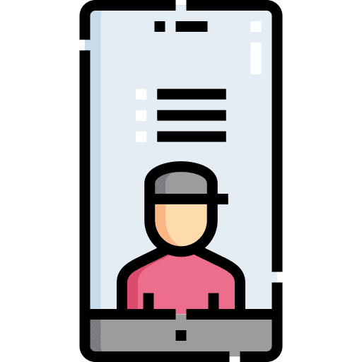 Profile group electronics smartphone icon