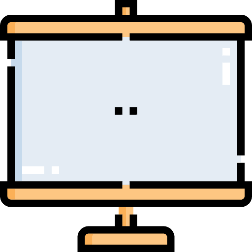 Screen social media screen projector icon