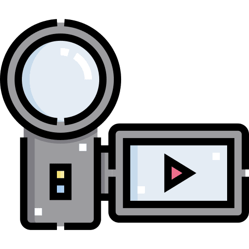 Camera cinema video film icon