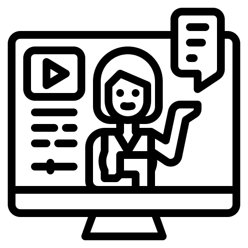 Video tutorial video tutorial education browser icon