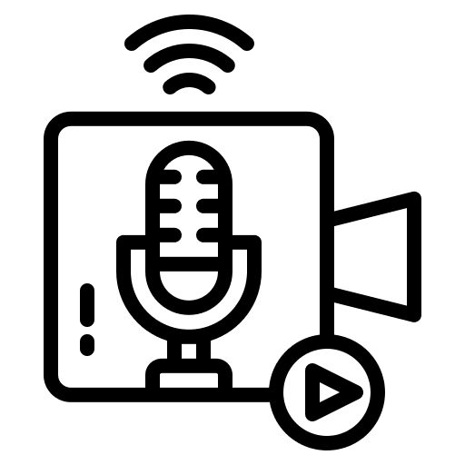 Live streaming video live streaming entertainment icon