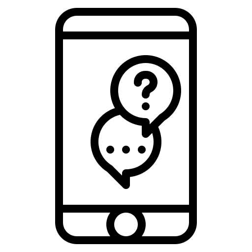 Question question mark communications conversation icon